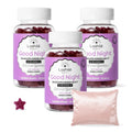 Gummies Good Night Pack X3 avec taîe d'oreiller satin rose Lashilé