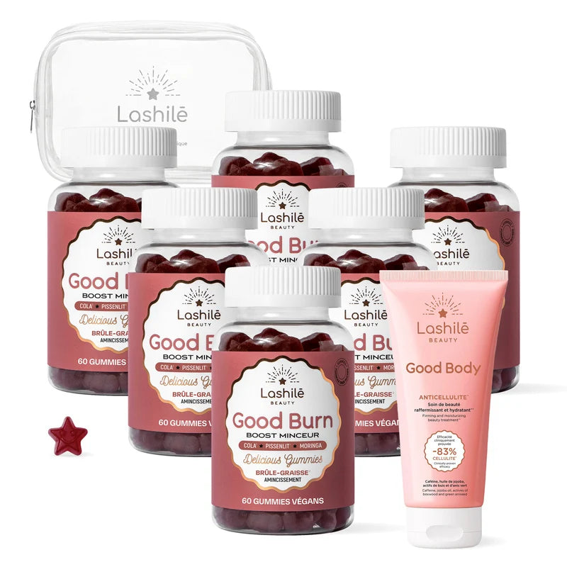 Pack Minceur Ultime Good Burn x6 + Good Body + Trousse – Lashilē Beauty
