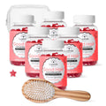 Gummies Good Hair Pack X6 avec brosse bambou et trousse de voyage
