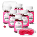 Gummies Good Skin Pack X6 avec trousse transparente et masque yeux Lashilé