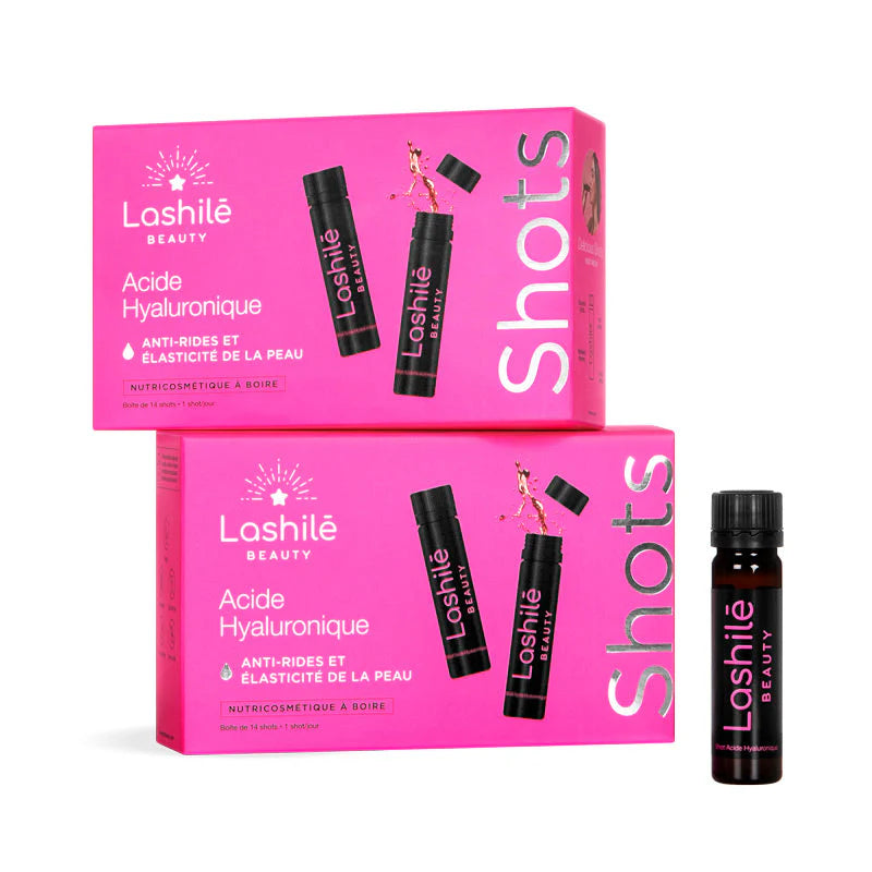 Shots Acide Hyaluronique Pack X2 Lashilé Beauty - Anti-Rides et Élasticité de la Peau