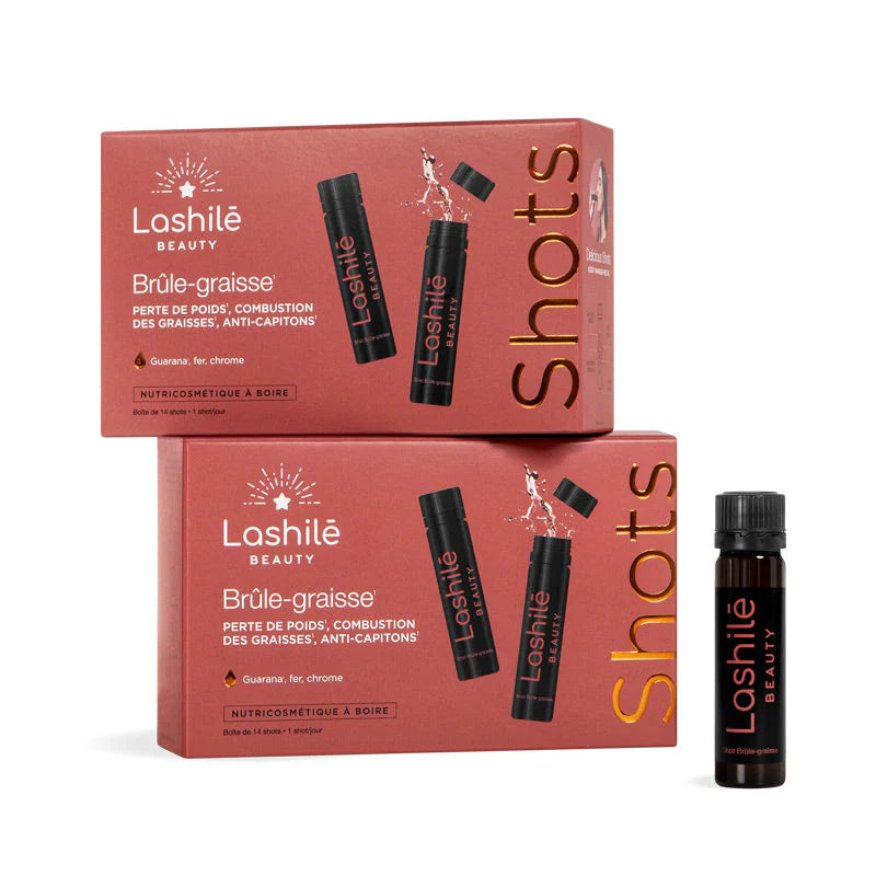 Shots Brûle-Graisse Pack X2 Lashilé Beauty - Perte de Poids Combustion des Graisses Anti-Capitons